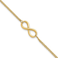 Load image into Gallery viewer, 10K Polished Infinity Bracelet
