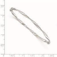 Load image into Gallery viewer, 10K White Gold Polished Hinged Bangle
