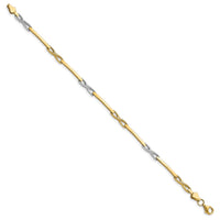 Load image into Gallery viewer, 10K Rhodium-plated Polished Bracelet
