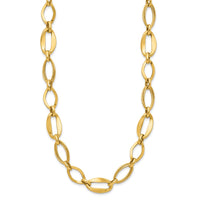 Load image into Gallery viewer, 10k Polished Link Necklace
