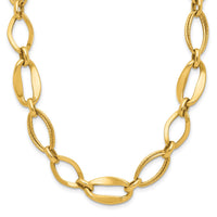 Load image into Gallery viewer, 10k Polished Link Necklace
