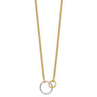 Load image into Gallery viewer, 10k Two-tone Polished Link Necklace
