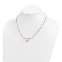 Load image into Gallery viewer, 10k Two-tone Polished Link Necklace
