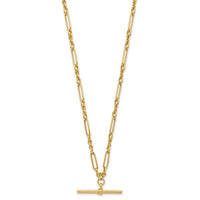 Load image into Gallery viewer, 10K Polished Fancy Link Bar Necklace
