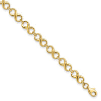 Load image into Gallery viewer, 10K Polished Infinity Bracelet
