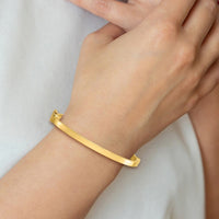Load image into Gallery viewer, 10K Gold Polished Hinged Bangle Bracelet
