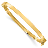 Load image into Gallery viewer, 10K Gold Polished Hinged Bangle Bracelet

