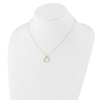 Load image into Gallery viewer, 10K Polished Circle Necklace
