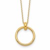 10K Polished Circle Necklace