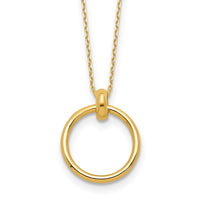 Load image into Gallery viewer, 10K Polished Circle Necklace
