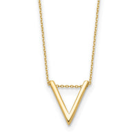 Load image into Gallery viewer, 10K Polished V Necklace
