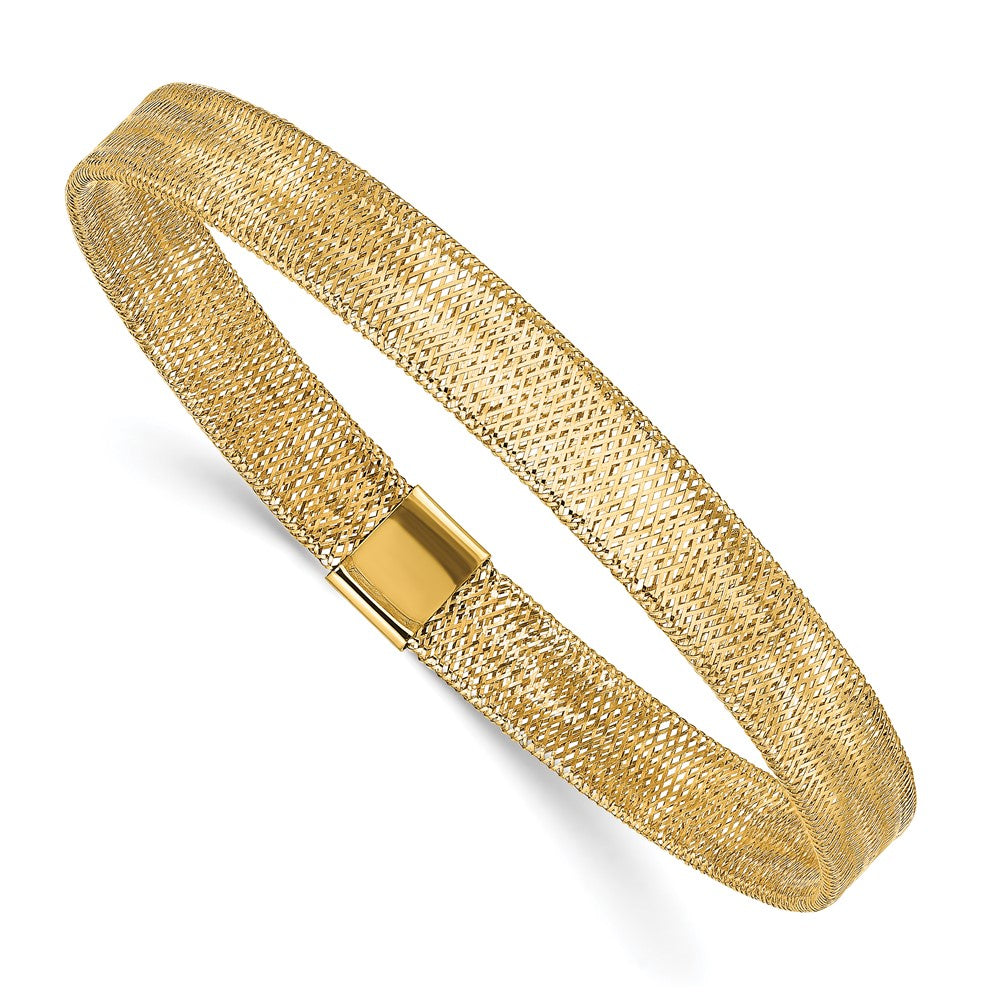 10K Polished Stretch Bangle