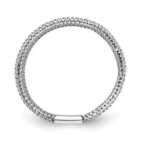 Load image into Gallery viewer, 10k w/White Rhodium-plating Stretch Ring
