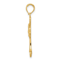 Load image into Gallery viewer, 10k Polished Cross w/Dove Pendant
