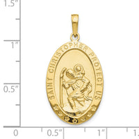 Load image into Gallery viewer, 10k Saint Christopher Medal Pendant
