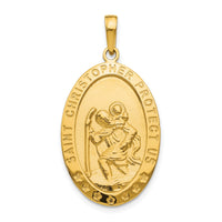 Load image into Gallery viewer, 10k Saint Christopher Medal Pendant
