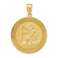 Load image into Gallery viewer, 10k Saint Christopher Medal Pendant
