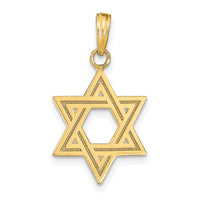 Load image into Gallery viewer, 10K Solid Satin Star of David Charm
