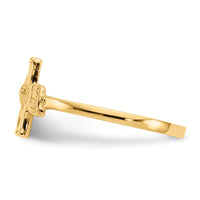 Load image into Gallery viewer, 10k Childs Polished Crucifix Ring
