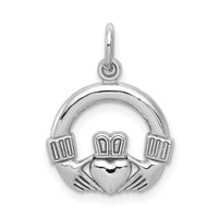 Load image into Gallery viewer, 10k White Gold Claddagh Charm
