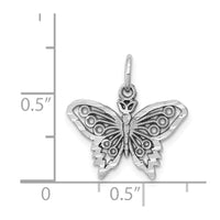Load image into Gallery viewer, 10k White Gold Butterfly Charm
