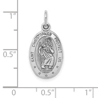 Load image into Gallery viewer, 10K White Gold St. Christopher Medal
