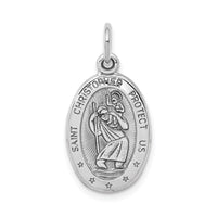 Load image into Gallery viewer, 10K White Gold St. Christopher Medal
