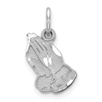 Load image into Gallery viewer, 10K White Gold Praying Hands Charm
