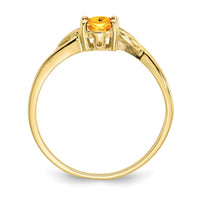 Load image into Gallery viewer, 10k Polished Genuine Citrine Birthstone Ring
