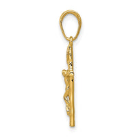 Load image into Gallery viewer, 10K INRI Hollow Crucifix Pendant
