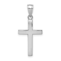 Load image into Gallery viewer, 10k White Gold Polished Cross Pendant
