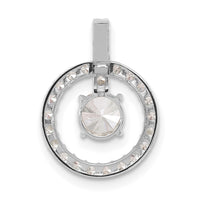Load image into Gallery viewer, 10K Tiara Collection White Gold Polished CZ Pendant
