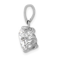 Load image into Gallery viewer, 10K Tiara Collection White Gold Polished CZ Pendant
