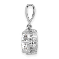 Load image into Gallery viewer, 10K Tiara Collection White Gold Polished CZ Pendant
