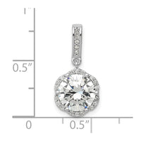 Load image into Gallery viewer, 10K Tiara Collection White Gold Polished CZ Pendant
