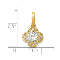 Load image into Gallery viewer, 10K Tiara Collection Polished CZ Pendant

