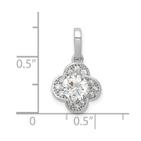 Load image into Gallery viewer, 10K Tiara Collection White Gold Polished CZ Pendant
