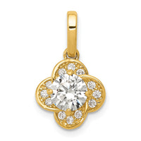 Load image into Gallery viewer, 10K Tiara Collection Polished CZ Pendant
