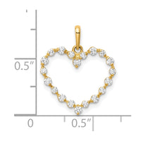 Load image into Gallery viewer, 10K CZ Heart Pendant
