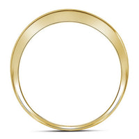 Load image into Gallery viewer, 10kt Yellow Gold Mens Round Diamond Wedding Triple Row Band Ring 1/10 Cttw
