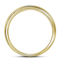 Load image into Gallery viewer, 14kt Yellow Gold Round Diamond Bridal Wedding Ring Band Set 1/2 Cttw
