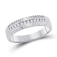 Load image into Gallery viewer, 14kt White Gold His Hers Round Diamond Cluster Matching Wedding Set 3/4 Cttw
