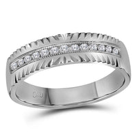 Load image into Gallery viewer, 14kt White Gold His Hers Round Diamond Cluster Matching Wedding Set 3/4 Cttw
