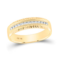 Load image into Gallery viewer, 14kt Yellow Gold His Hers Round Diamond Cluster Matching Wedding Set 3/4 Cttw
