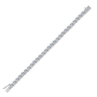 Load image into Gallery viewer, Sterling Silver Womens Round Diamond Fashion Bracelet 1 Cttw

