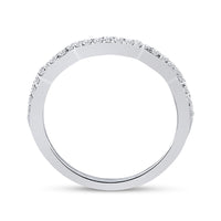 Load image into Gallery viewer, 10kt White Gold Heart Diamond Bridal Wedding Ring Band Set 1 Cttw
