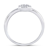 Load image into Gallery viewer, 10kt Tri-Tone Gold Womens Round Diamond Trio Stackable Band Ring Set 1/5 Cttw
