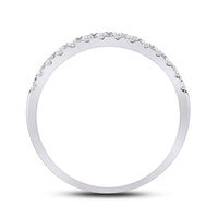 Load image into Gallery viewer, 14kt White Gold Round Diamond Bridal Wedding Ring Band Set 2 Cttw
