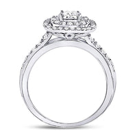 Load image into Gallery viewer, 14kt White Gold Round Diamond Solitaire Bridal Wedding Engagement Ring 1/2 Cttw

