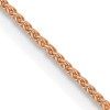 14K Rose Gold .8mm Spiga Chain